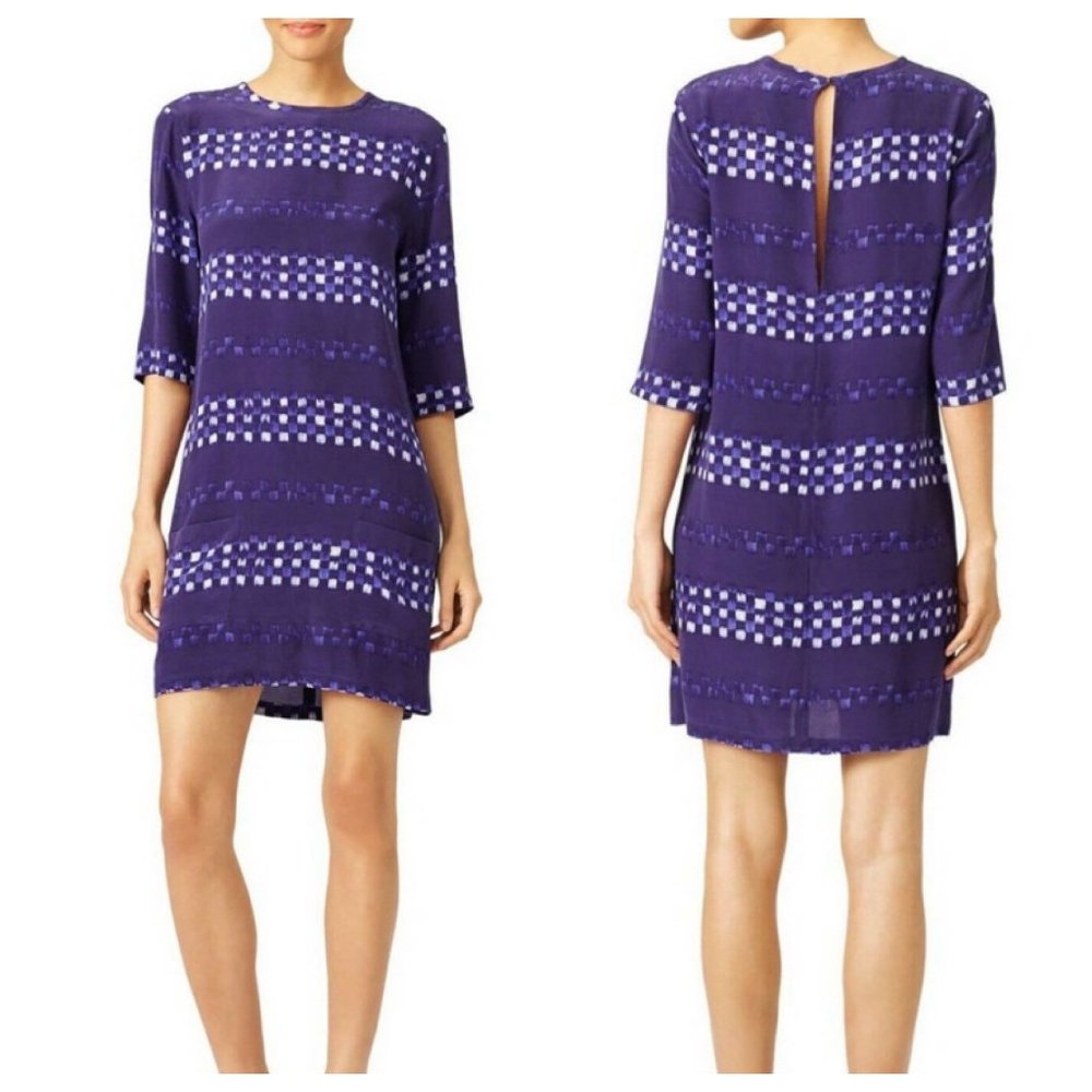 Equipment Femme Aubrey Silk Shift Dress Size XS